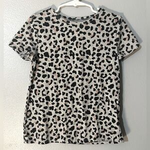 Epic Threads Preworn Little Girls Animal Print Short Sleeve Top